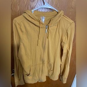 Active USA Mustard Zip-Up Jacket